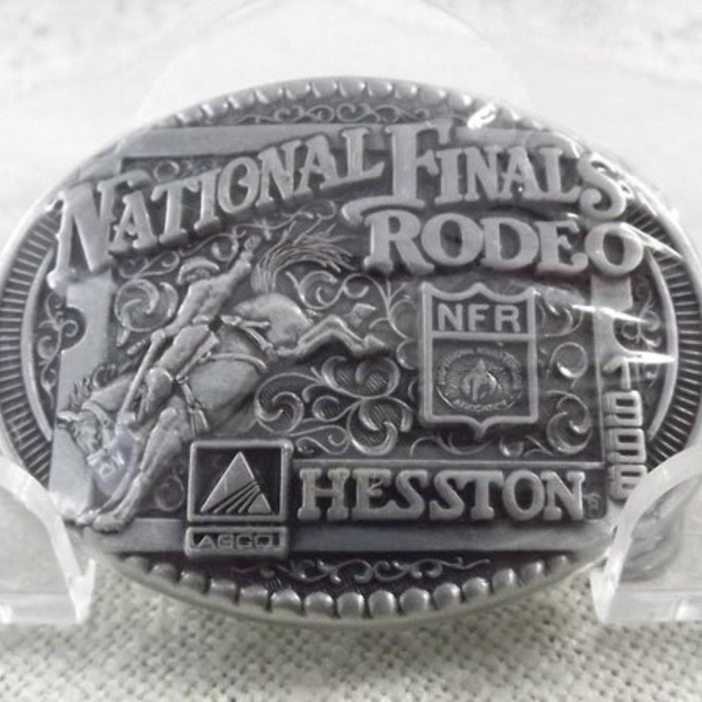 Hesston National Finals Rodeo 1998 Mini Buckle